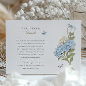 Hydrangea Wedding Information Kaart 
