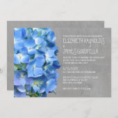 Hydrangea Wedding Invitations Kaart (Voorkant / Achterkant)