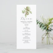Hydrangea Wedding Menus Menu (Staand voorkant)