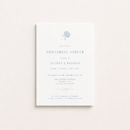 HYDRANGEA Wedding Rehearsal Dinner Aankondiging