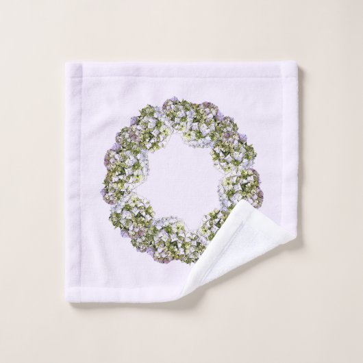 Hydrangea Wreath Bad Handdoek (Wasdoekje)