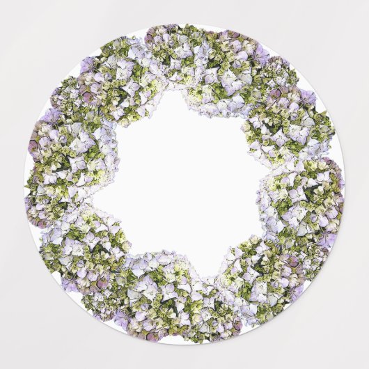 Hydrangea Wreath Labels (Design 3)