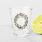Hydrangea Wreath Shot Glas (Voorkant)