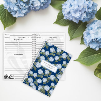 Hydrangea Zomer Tuin Navy Blauwe Familie Recepten Notitieboek