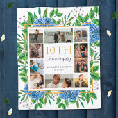 Hydrangeas 10e Jubileum Custom Photo Collage Fleece Deken