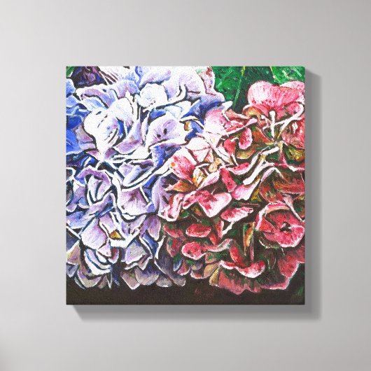 Hydrangeas 2010 canvas afdruk (Voorkant)