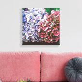 Hydrangeas 2010 canvas afdruk (Insitu (Woonkamer))