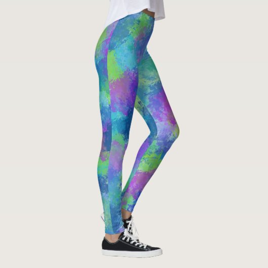 Hydrangeas Abstract Leggings (Rechts)