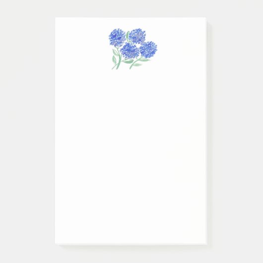 Hydrangeas Aquarelles Post-it (Devant)