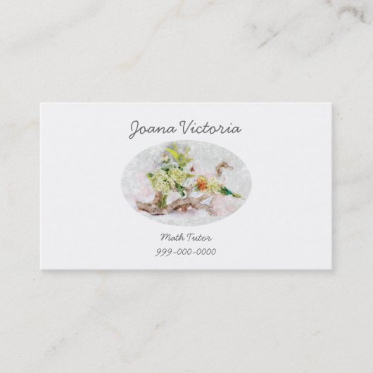 Hydrangeas Bella Waterverf Visitekaartje 100 verpa (Voorkant)