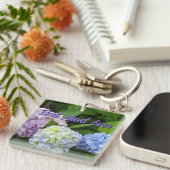 Hydrangeas, beste tante ooit sleutelhanger (Voorkant Rechts)