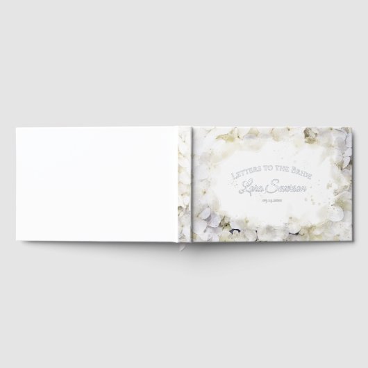 Hydrangeas Blanches Aquarelle Lettres à la Mariée (Complet)