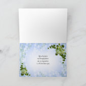 Hydrangeas bleu carte de remerciements (Intérieur)