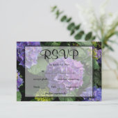 Hydrangeas bleu violet fleuri jardin fleuri RSVP (Debout devant)