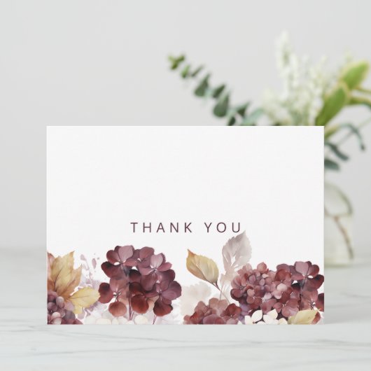 Hydrangeas Botanique Funérailles Merci simple (Debout devant)