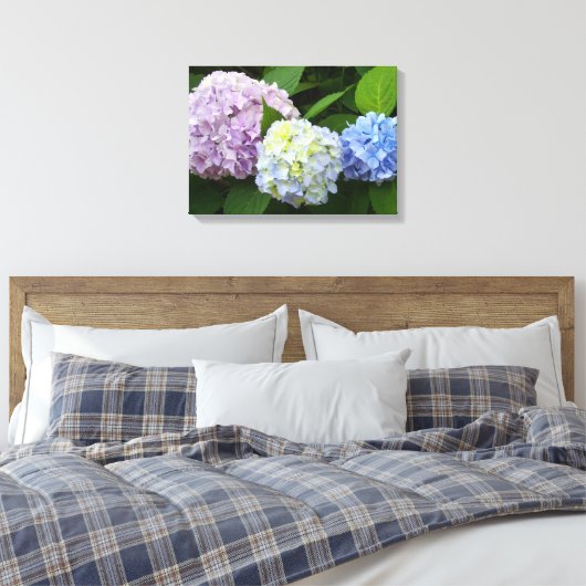 Hydrangeas Canvas Afdruk (Insitu (Slaapkamer))