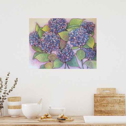 Hydrangeas CANVAS PRINT (Keuken)