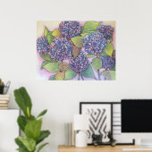 Hydrangeas CANVAS PRINT (Thuiskantoor)