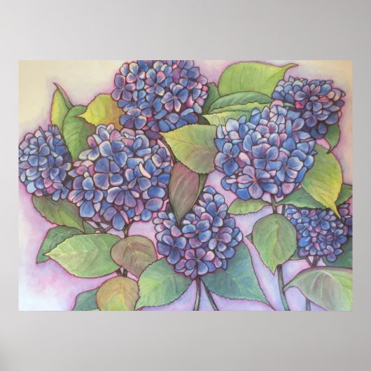Hydrangeas CANVAS PRINT (Voorkant)