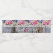 Hydrangeas dentelle et grange Étiquettes de boutei (Étiquettes simples)