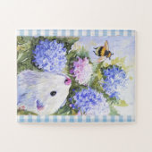 HYDRANGEAS DEW FERRET ET BEE PUZZLE (Horizontal)