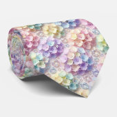 Hydrangeas & Diamonds | Col cravate arc-en-ciel pa (Roulé)