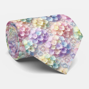 Hydrangeas & Diamonds   Col cravate arc-en-ciel pa