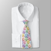 Hydrangeas & Diamonds | Col cravate arc-en-ciel pa (Attaché)
