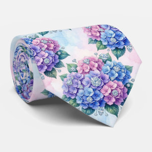Hydrangeas & Diamonds Trouw- en evenementensiera Stropdas