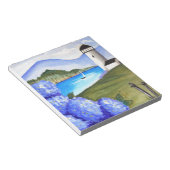 Hydrangeas door de travee notitieblok (Schuin)