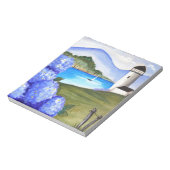 Hydrangeas door de travee notitieblok (Gedraaid)