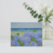 Hydrangeas door het Zee Briefkaart (Staand voorkant)