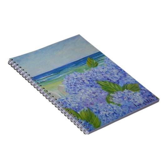 Hydrangeas door het Zee Notitieboek (Rechterzijde)