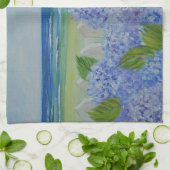 Hydrangeas door het Zee Theedoek (Gevouwen)