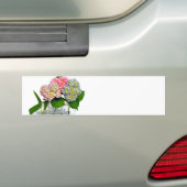 Hydrangeas en Mason jar Bumpersticker (Op auto)