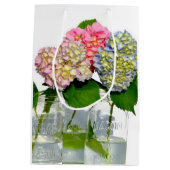 Hydrangeas en Mason jar Medium Cadeauzakje (Achterkant)