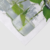 Hydrangeas en Mason jar Tissuepapier (Detail)