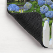 Hydrangeas en Picket Fence - Martha's wijngaard Muismat (Hoek)