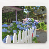 Hydrangeas en Picket Fence - Martha's wijngaard Muismat (Voorkant)