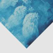 Hydrangeas Floral Chic Blue Blauwgroen  textuur Tissuepapier (Detail)