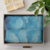 Hydrangeas Floral Chic Blue Blauwgroen  textuur Tissuepapier (Geschenk)