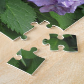 Hydrangeas in de Trebah Gardens, Cornwall Legpuzzel (Zijkant)