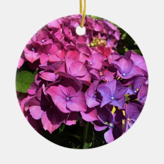Hydrangeas Keramisch Ornament (Voorkant)