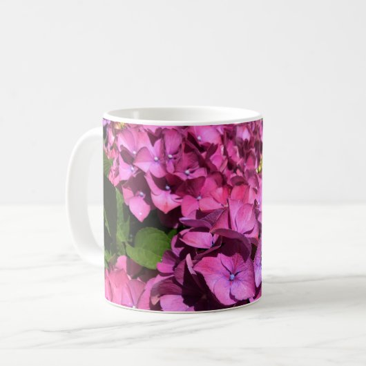 Hydrangeas Koffiemok (Voorkant links)