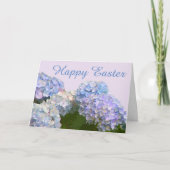 Hydrangeas Large Font Easter Kaart (Voorkant)