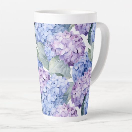 Hydrangeas Latte Mok (Rechterhoek)