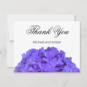 Hydrangeas Lavendel lila Bedankkaart (Voorkant)