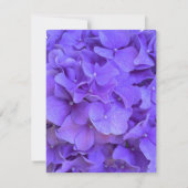 Hydrangeas Lavendel lila Bedankkaart (Achterkant)
