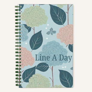 "Hydrangeas" lijn een dagboek Notitieboek