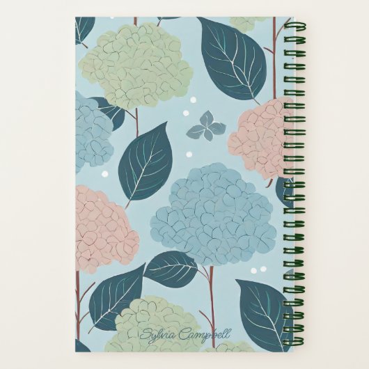 "Hydrangeas" Line A Day Journal (Verso)